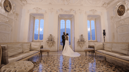 Feyi & Toluwani // Villa Sola Cabiati, Lake Como.